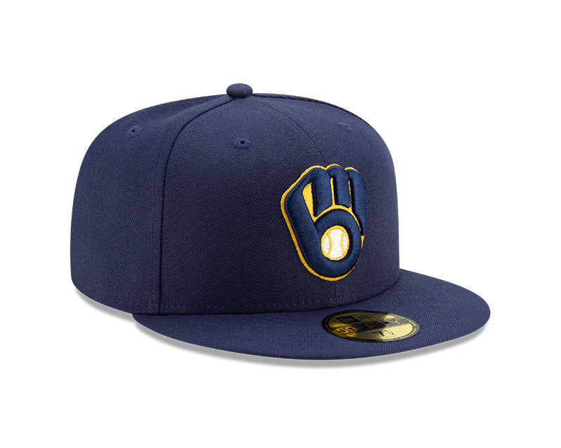 Milwaukee Brewers New Era 59-Fifty Authentic Collection On-Field Hat Home