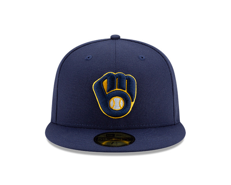 Milwaukee Brewers New Era 59-Fifty Authentic Collection On-Field Hat Home