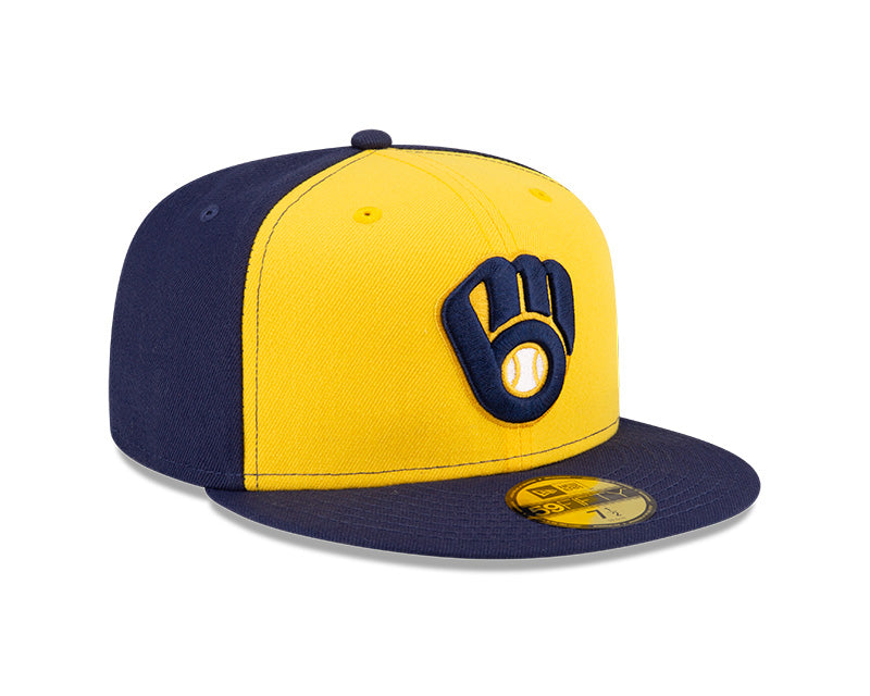 Milwaukee Brewers New Era 59-Fifty Authentic Collection On-Field Hat Alt