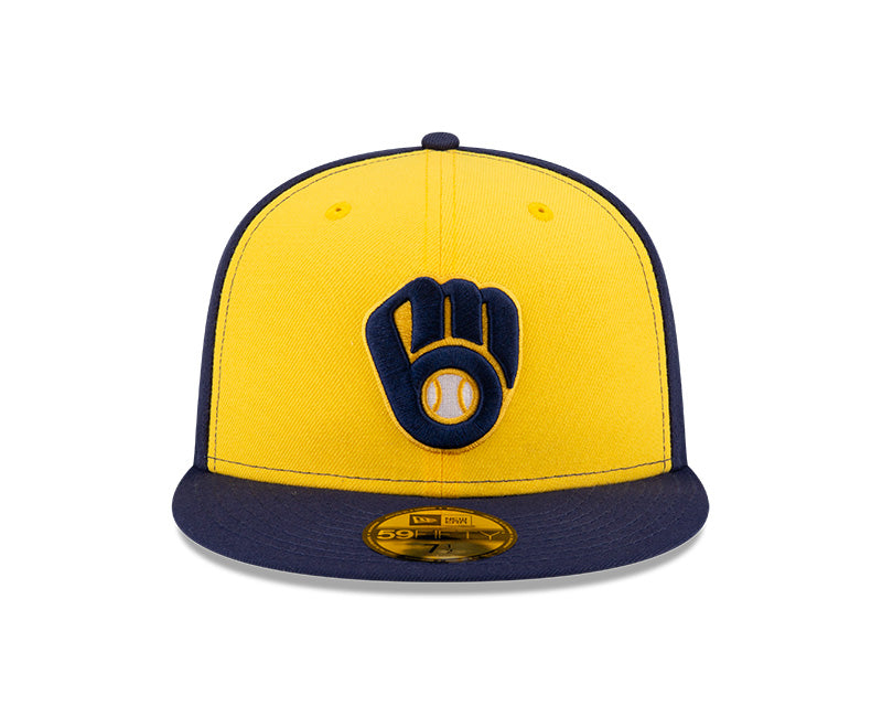 Milwaukee Brewers New Era 59-Fifty Authentic Collection On-Field Hat Alt