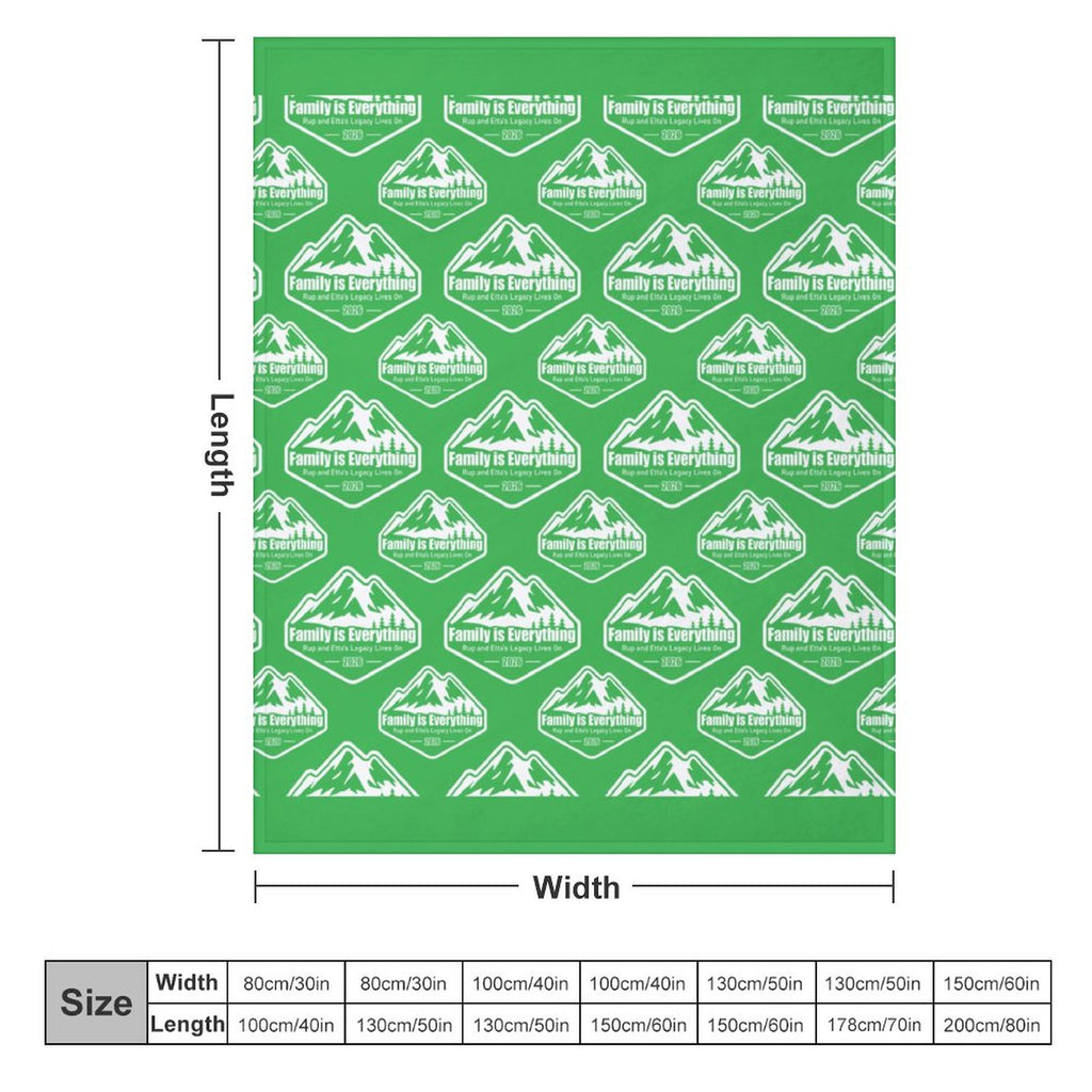 Family Reunion Flannel Blanket (One-sided Printing)-50"×60"