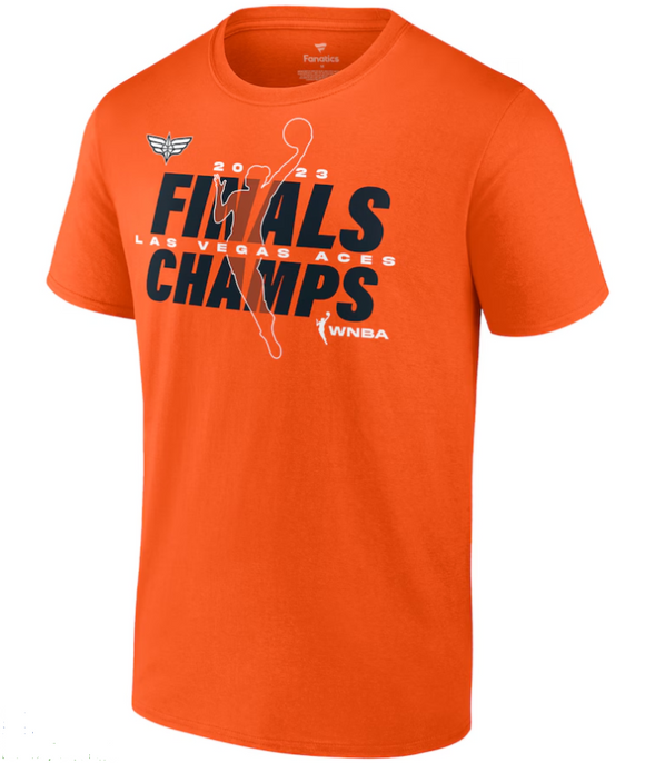 Las Vegas Aces Fanatics Orange 2023 WNBA Finals Champions Signature T-Shirt