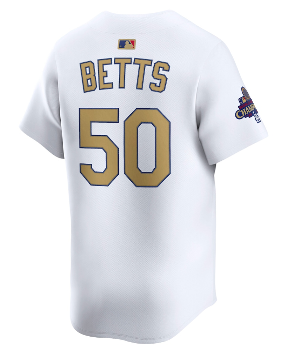 Mookie Betts Los Angeles Dodgers 2025 Gold Collection Limited Jersey