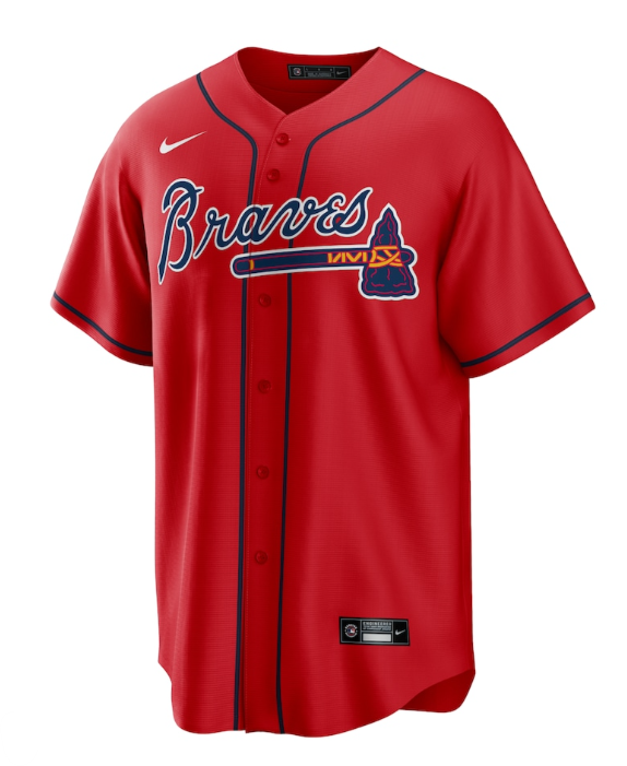 Nike Men's MLB Atlanta Braves Replica Jersey Alternate