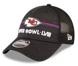 Kansas City Chiefs Super Bowl LVIII Participant New Era 9Forty Adjustable Hat - Black