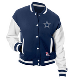 Women's New Era  NFL Fleece Full-Snap Varsity Jacket