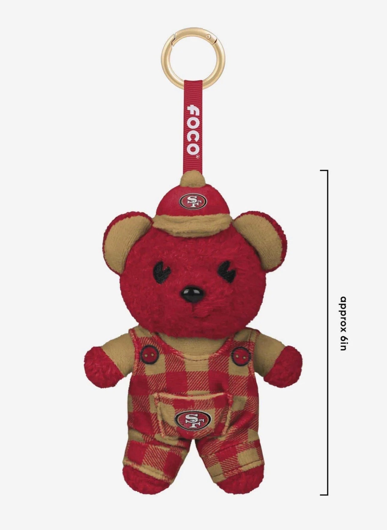 San Francisco 49ers FOOCOOS Plush Bag Charm Keychain Blind Box Mystery Series 1