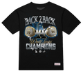 MLB Los Angeles Dodgers Mitchell and Ness Back 2 Back Rings Classic T-Shirt Black