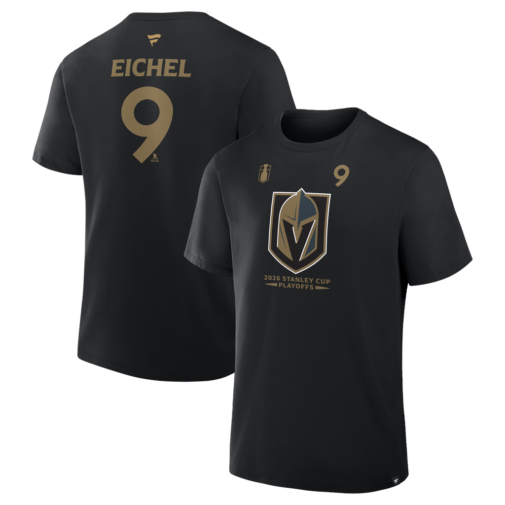 Vegas Golden Knights 2026 Stanley Cup Playoffs Jack Eichel Name & Number T Shirt