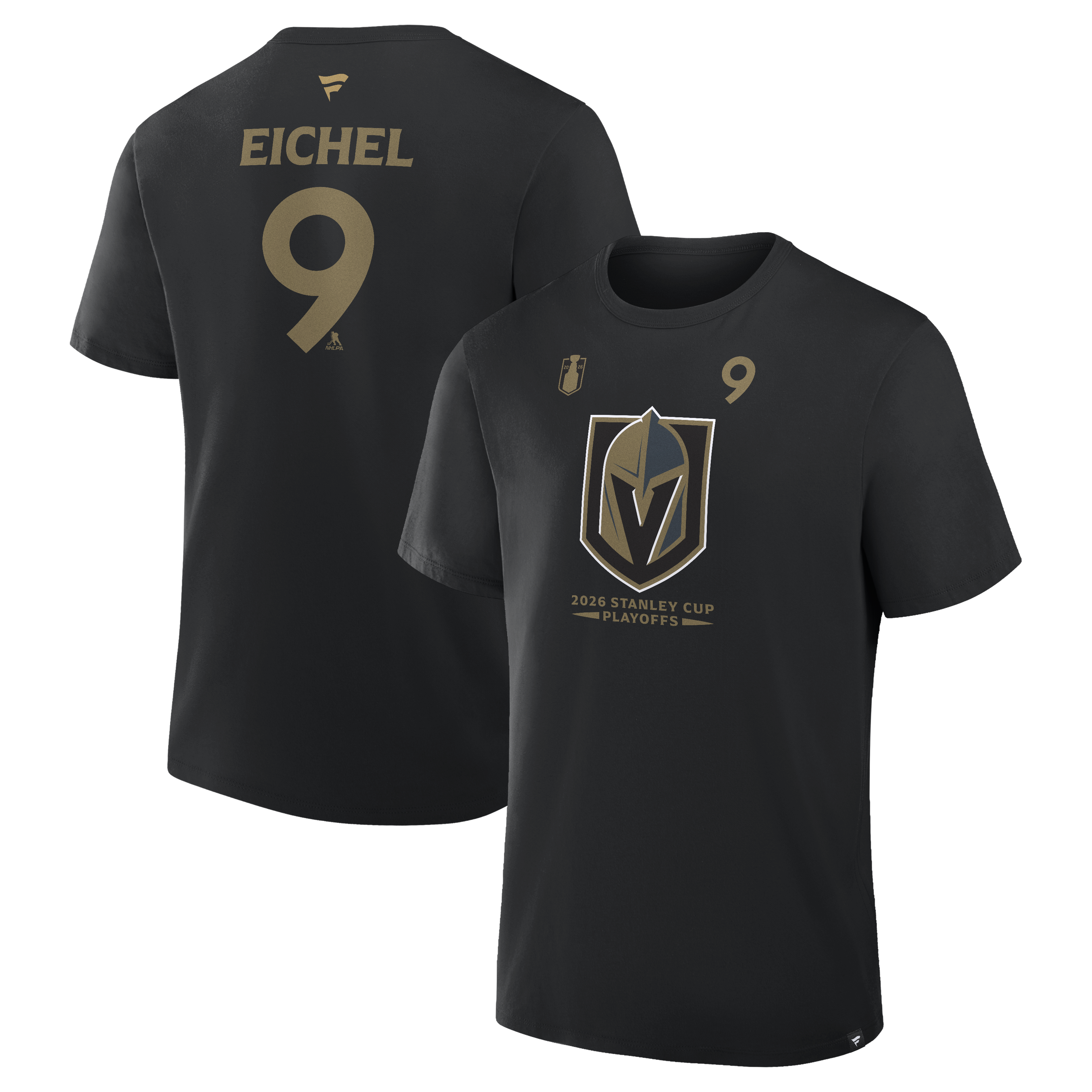 Vegas Golden Knights 2026 Stanley Cup Playoffs Jack Eichel Name & Number T Shirt