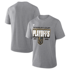 Vegas Golden Knights 2026 Stanley Cup Playoffs Vintage Participation Tri-Blend T Shirt Heather Athletic Gray
