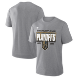 Vegas Golden Knights 2026 Stanley Cup Playoffs Vintage Participation Tri-Blend T Shirt Heather Athletic Gray