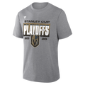 Vegas Golden Knights 2026 Stanley Cup Playoffs Vintage Participation Tri-Blend T Shirt Heather Athletic Gray