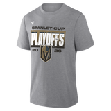 Vegas Golden Knights 2026 Stanley Cup Playoffs Vintage Participation Tri-Blend T Shirt Heather Athletic Gray