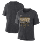 Vegas Golden Knights Fanatics Women's 2026 NHL Western Conference Champions Locker Room T-Shirt - Heather Charcoal