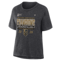 Vegas Golden Knights Fanatics Women's 2026 NHL Western Conference Champions Locker Room T-Shirt - Heather Charcoal