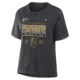 Vegas Golden Knights Fanatics Women's 2026 NHL Western Conference Champions Locker Room T-Shirt - Heather Charcoal