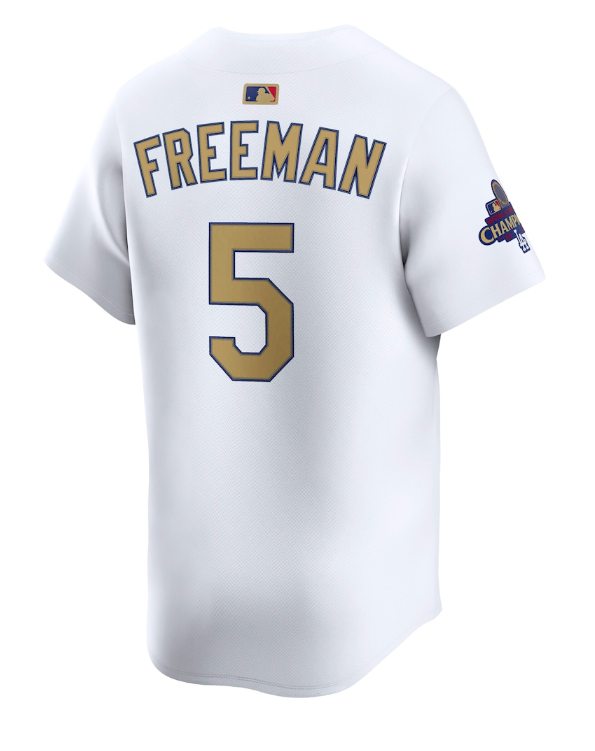ロサンゼルス・ドジャース　フレディ・フリーマン　ゴールドユニフォーム　Ｌサイズ NIKE MLB公式 ナイキ メンズ ロサンゼルス・ドジャース フレディ