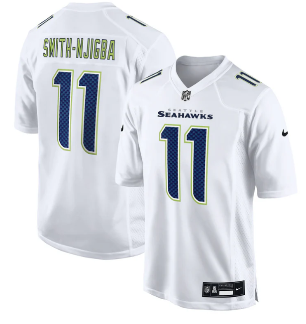 Jaxon Smith-Njigba Nike Men's Seattle Seahawks White Tundra Fashion Game Jersey
