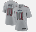 Drake Maye Nike Men's Atmosphere Gray New England Patriots Fashion Game Jersey