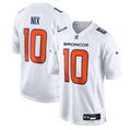 Bo Nix Nike Men's Denver Broncos White Tundra Fashion Game Jersey