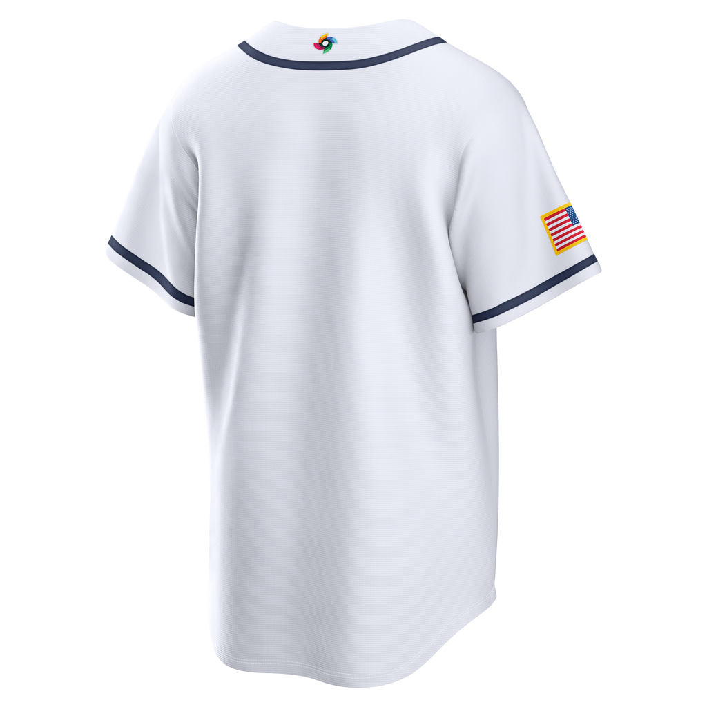 Nike USA Mens White 2026 World Baseball Classic Baseball Jersey