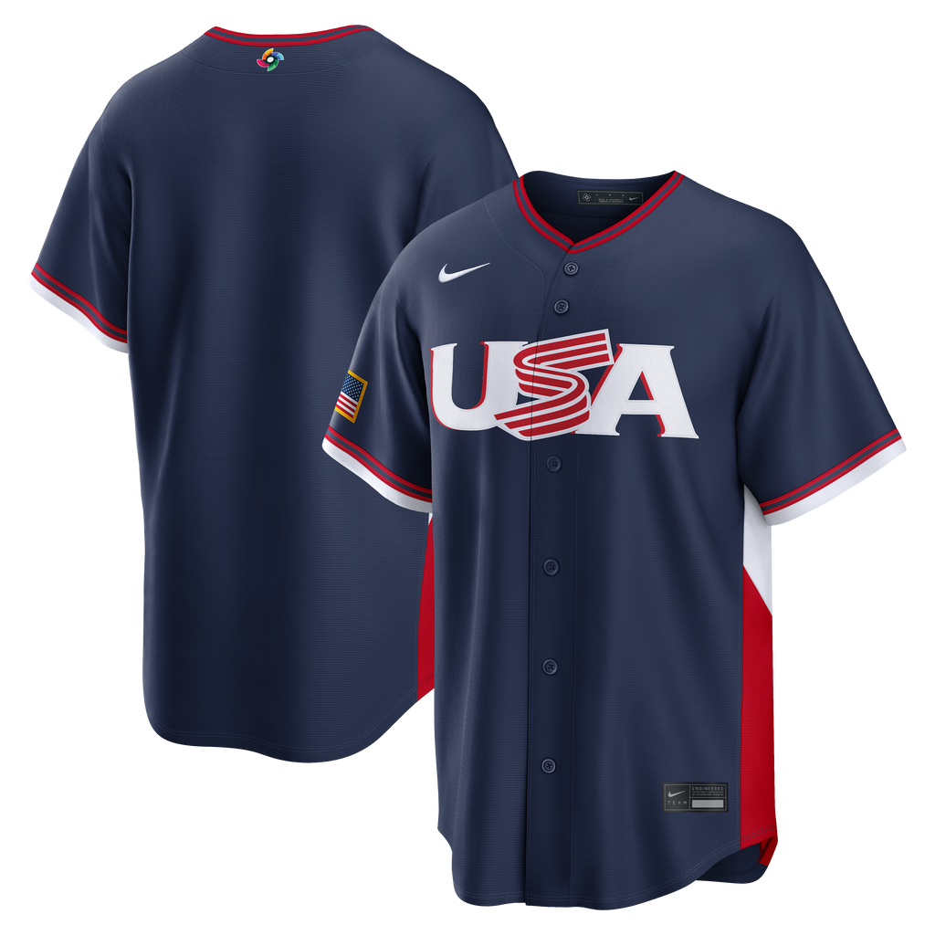 Nike USA Men's Navy 2026 World Baseball Classic Baseball Jersey