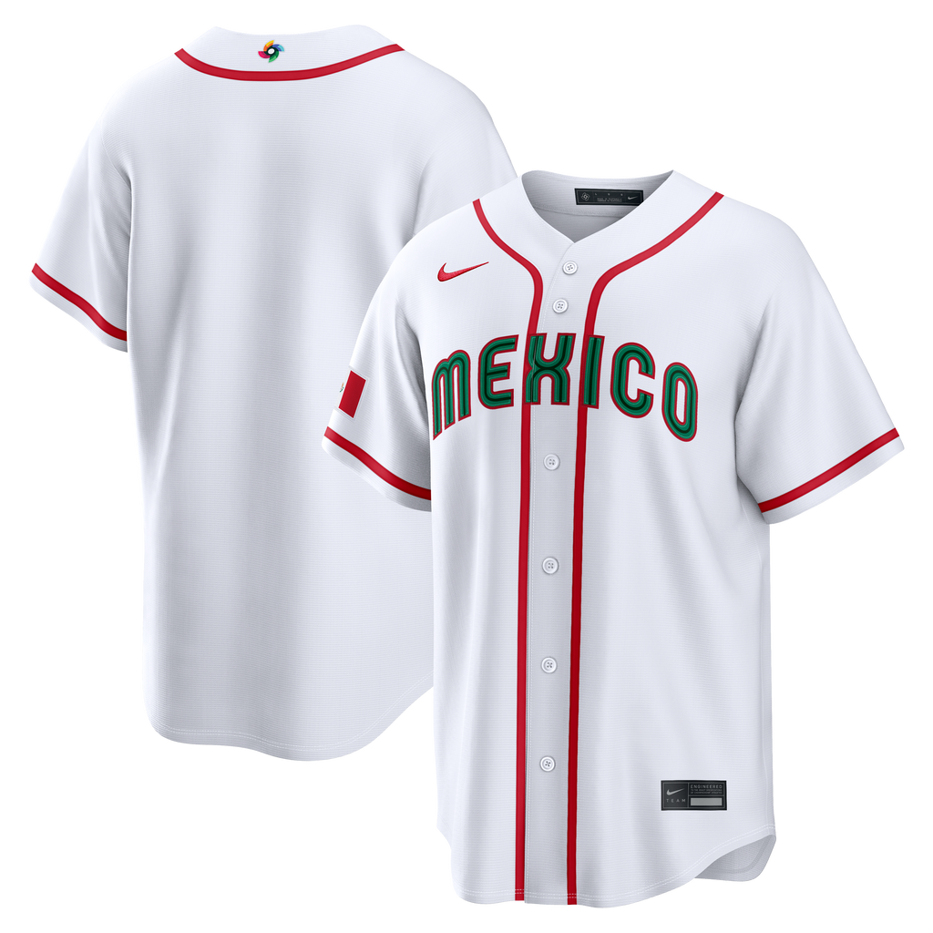 Nike Mexico Men's White 2026 World Baseball Classic Baseball Jersey