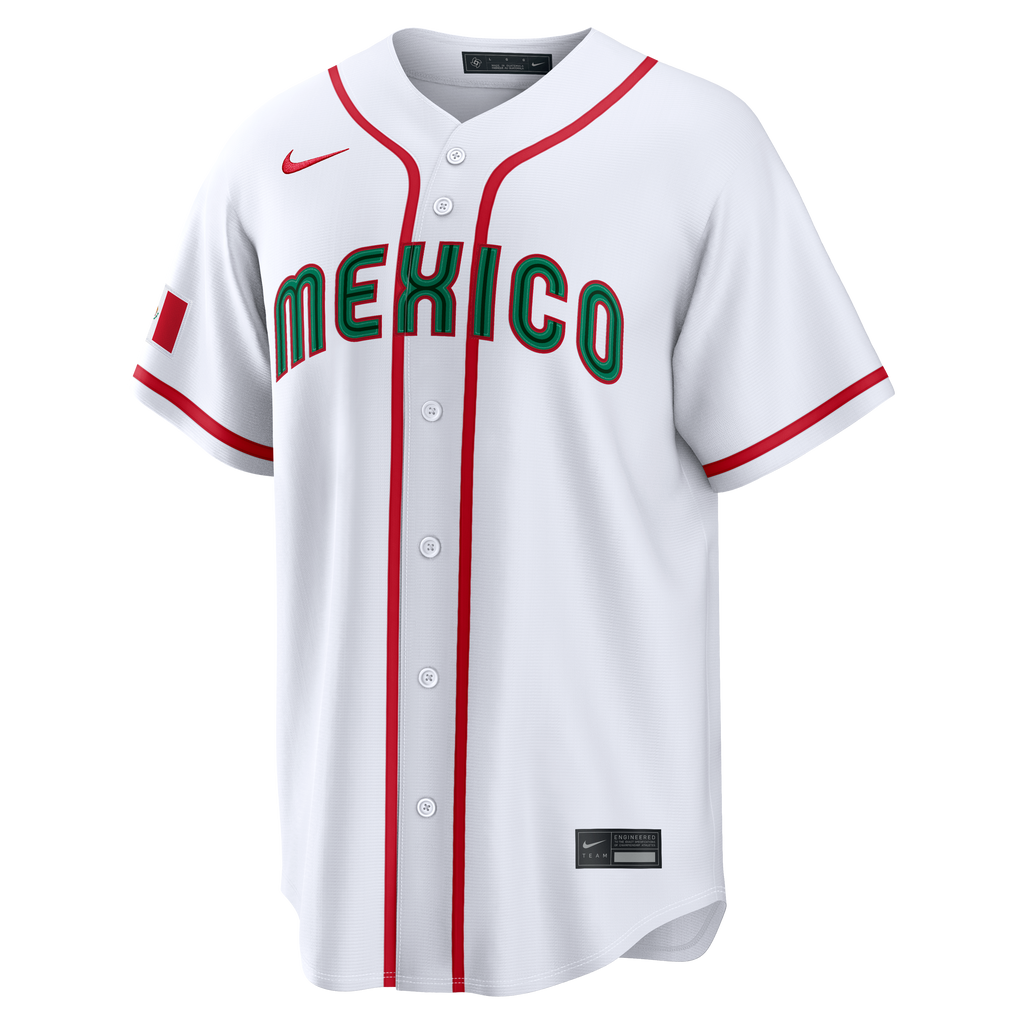 Nike Mexico Men's White 2026 World Baseball Classic Baseball Jersey