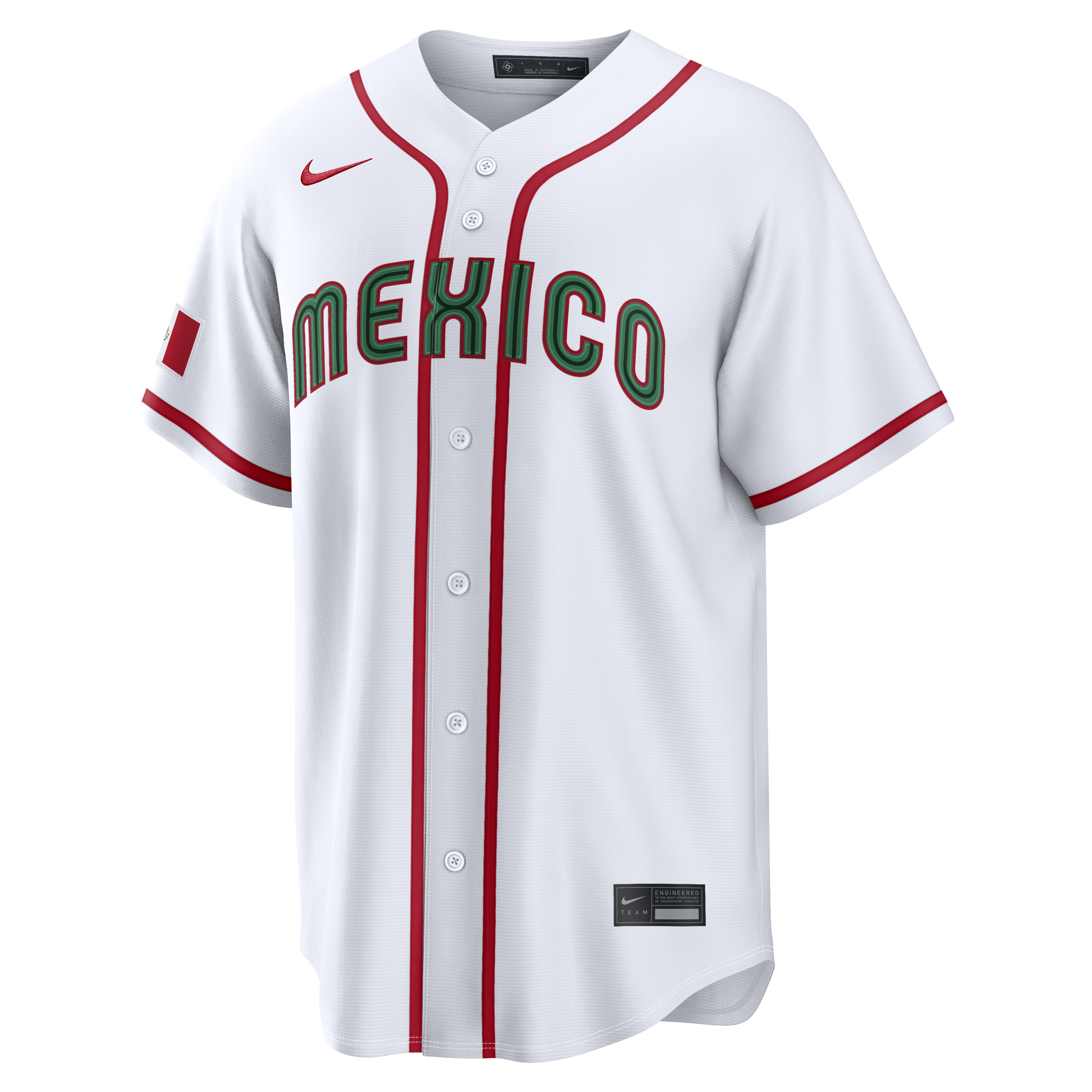 Nike Mexico Men's White 2026 World Baseball Classic Baseball Jersey