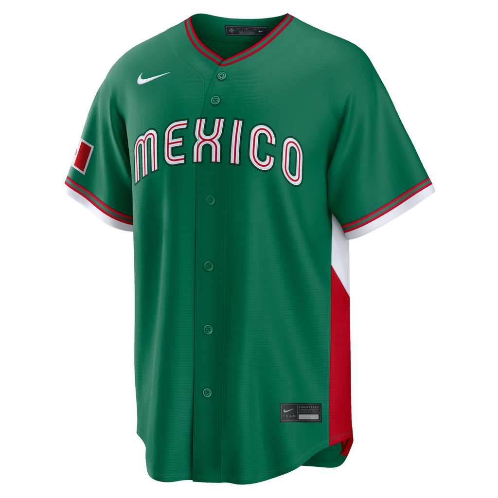Nike Mexico Men's Green 2026 World Baseball Classic Baseball Jersey