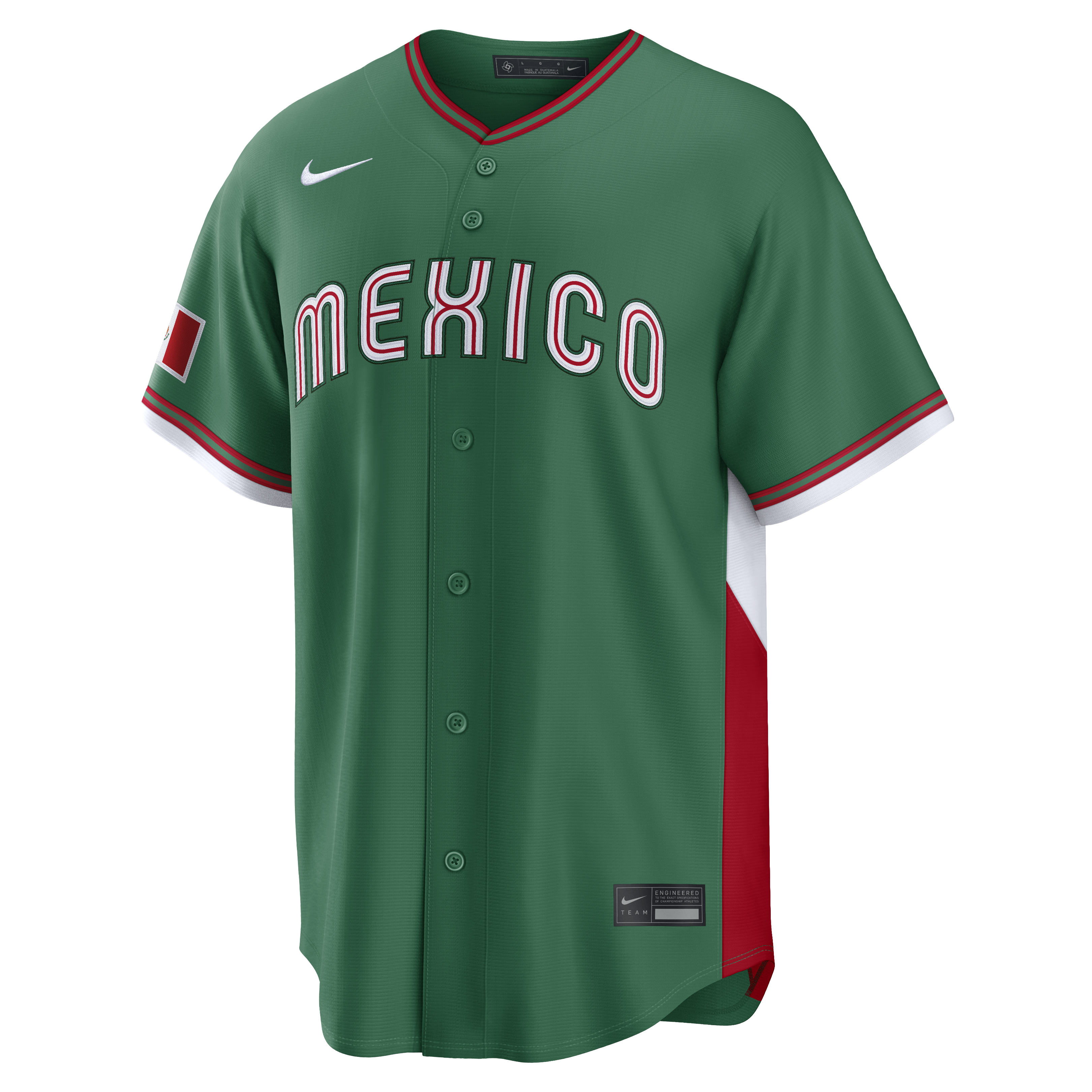 Nike Mexico Men's Green 2026 World Baseball Classic Baseball Jersey