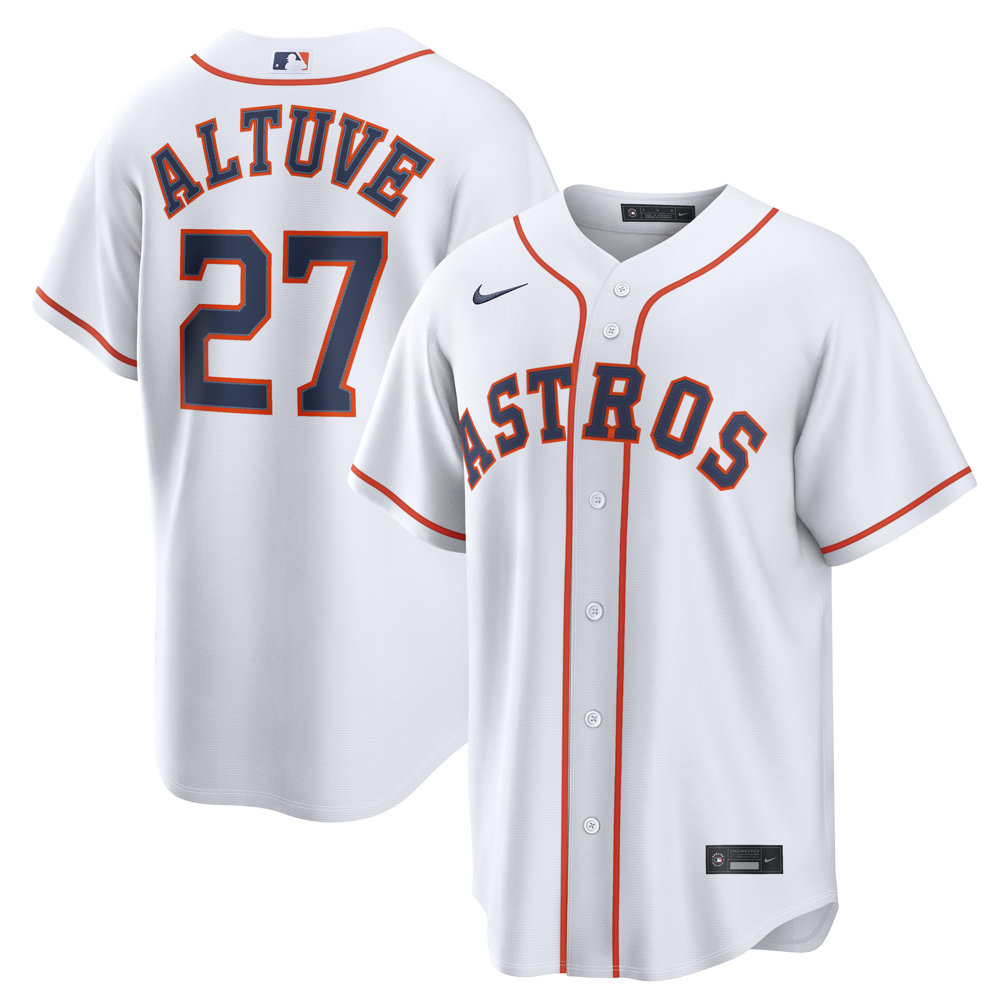 Nike Men's MLB Houston Astros Jose Altuve Replica Jersey Home