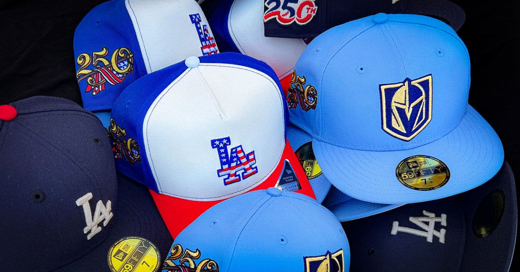Vegas Golden Knights New Era Sky Blue USA 250th 59Fifty Fitted Hat