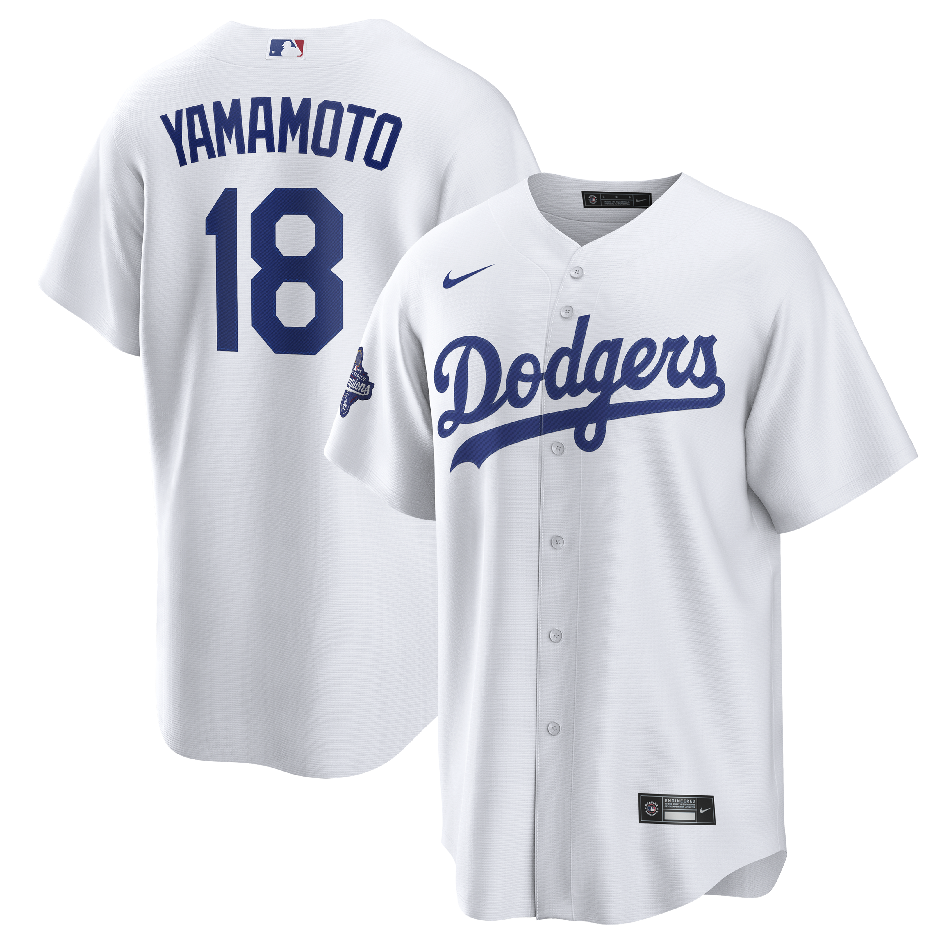Nike Men's MLB Los Angeles Dodgers Yoshinobu Yamamoto Replica Jersey Home