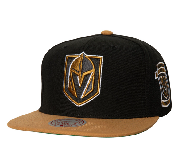 Vegas Golden Knights 2 Tone Inaugural Season Side Patch Snapback Hat