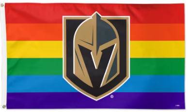 Vegas Golden Knights WinCraft 3' x 5' Single-Sided Deluxe Team Pride Flag