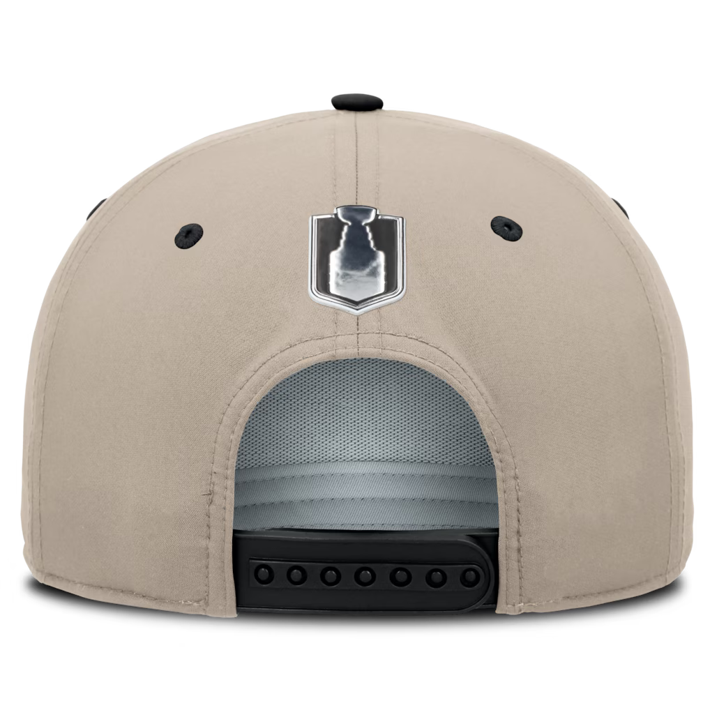 Vegas Golden Knights 2026 Stanley Cup Playoffs Locker Room Adjustable Hat Black/Tan