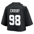 Las Vegas Raiders Women's Maxx Crosby Nike Black Cropped Fashion Game Jersey