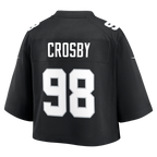 Las Vegas Raiders Women's Maxx Crosby Nike Black Cropped Fashion Game Jersey