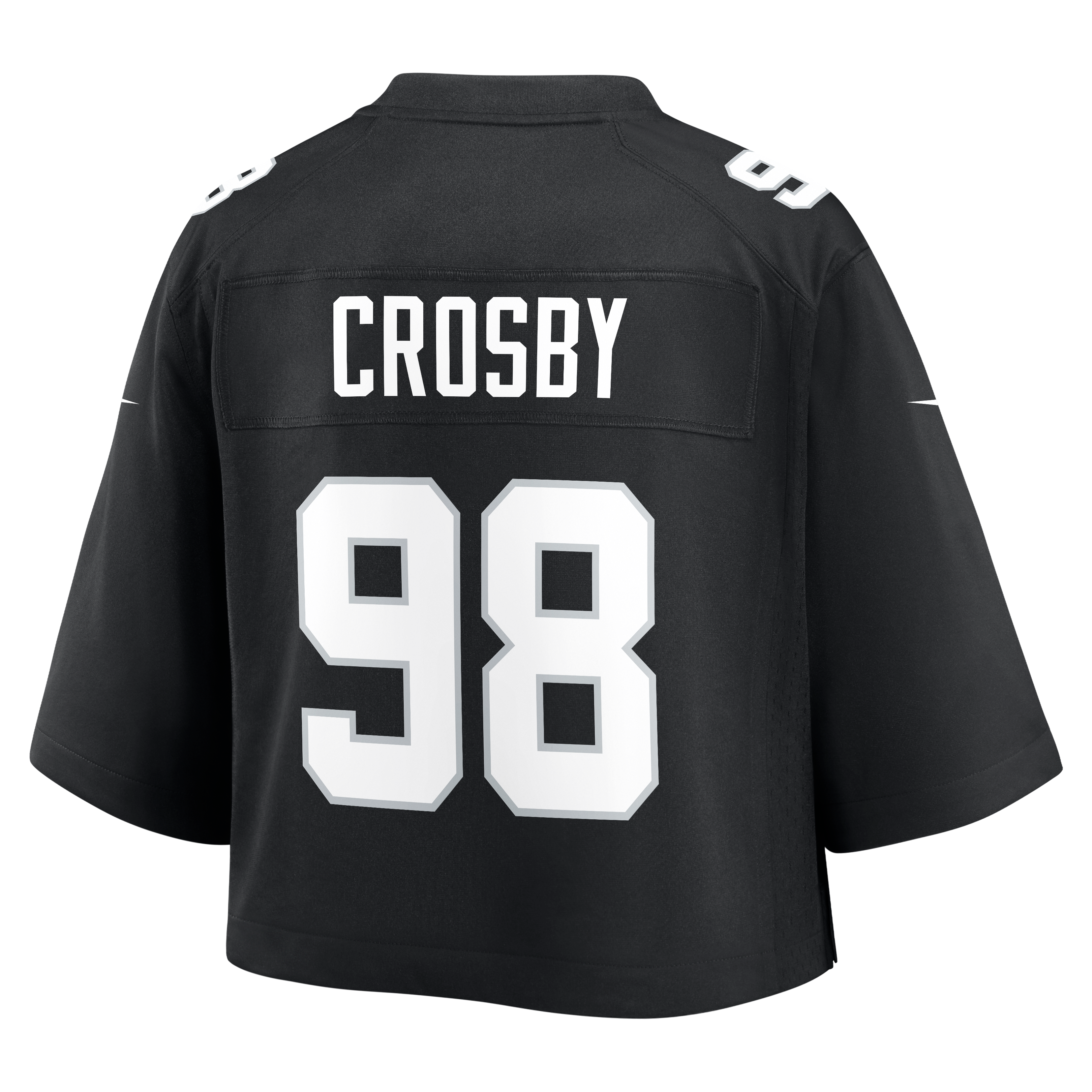 Las Vegas Raiders Women's Maxx Crosby Nike Black Cropped Fashion Game Jersey