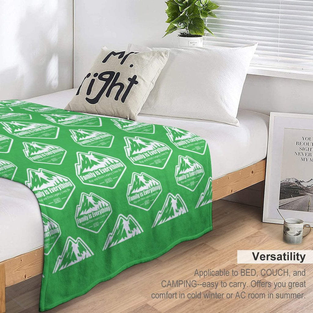 Family Reunion Flannel Blanket (One-sided Printing)-50"×60"