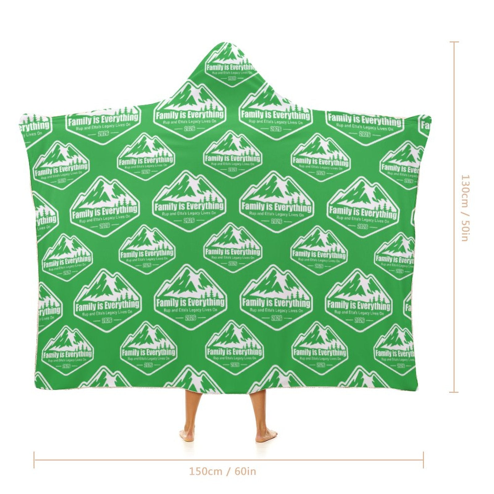 Family Reunion Hooded Blanket Wrap Hooded Blanket-50"x60"/ 130x150cm