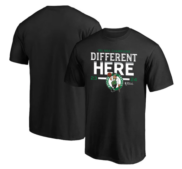 Boston Celtics 18-Time NBA Champions Different Here Champs Chase T-Shirt