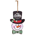 Reunion Wooden Christmas Snowman Ornament