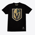 Vegas Golden Knights Men's Mitchell and Ness Distressed Basic Logo T-Shirt Black