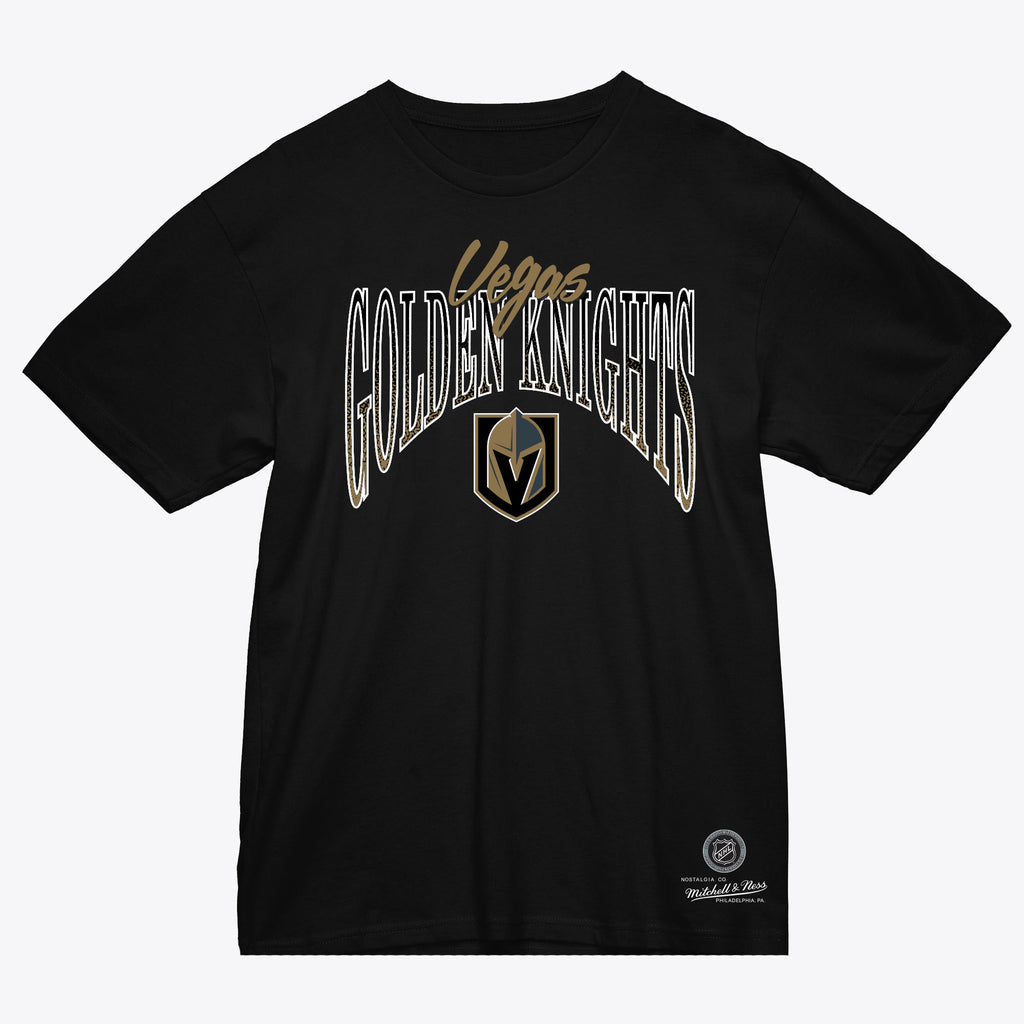Vegas Golden Knights Women's Mitchell and Ness Hip Check T-Shirt - Black