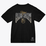 Vegas Golden Knights Women's Mitchell and Ness Hip Check T-Shirt - Black