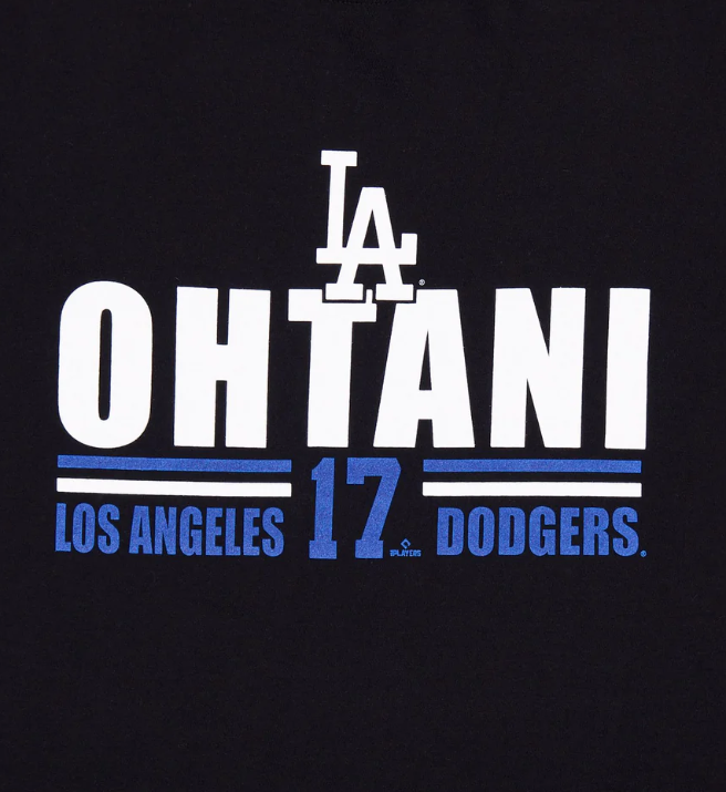 Los Angeles Dodgers Shohei Ohtani Black Wordmark T – Vegas
