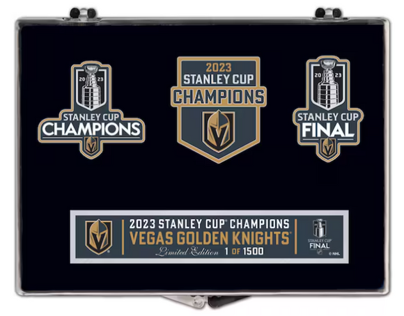 Vegas Golden Knights WinCraft 2023 Stanley Cup Champions Three-Piece Pin Set